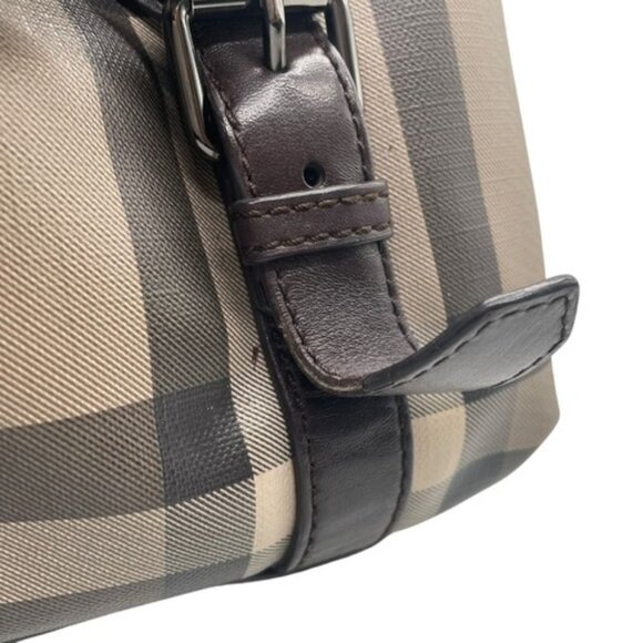 BURBERRY 3-WAY Shoulder/Crossbody/Tote Nova Check Pattern Greige Brown - Picture 16 of 16